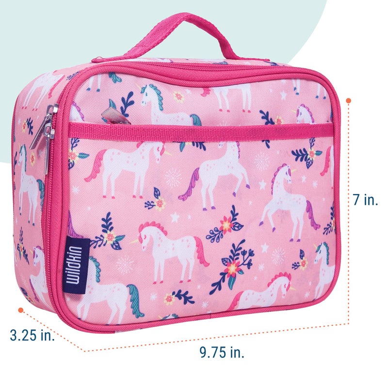 Wildkin Kids Insulated Lunch Box â€“ Durable and Reusable for School & Travel - Magical Unicorns - Image 3